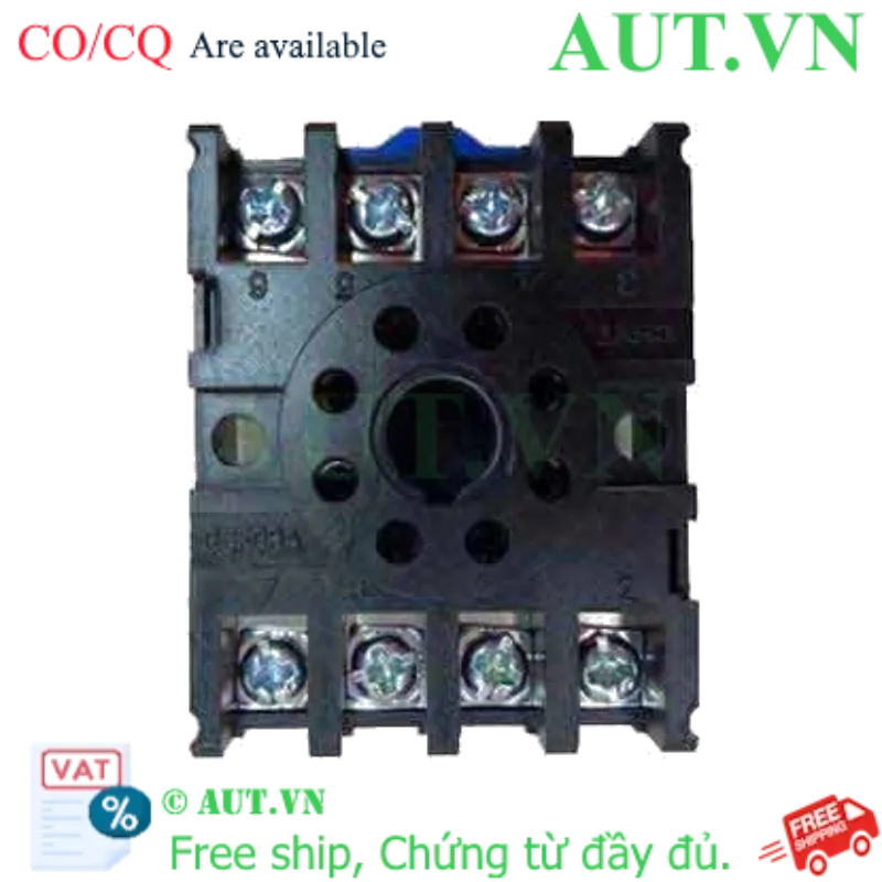 Ảnh của Đế Rơ Le CHINT CZF08A 8 Chân 10A - Lắp Thanh Ray DIN & Bắt Vít Siêu Bền