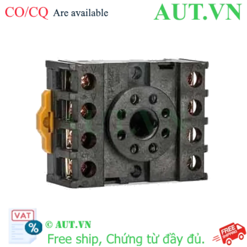 Ảnh của Đế Rơ Le CHINT CZF08A-E 8 Chân 10A - Lắp Thanh Ray DIN, Chống Cháy