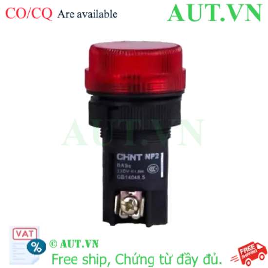 Ảnh của Đèn báo CHINT NP2-EV164 220VAC D22 - LED Đỏ Siêu Sáng, Chuẩn IEC