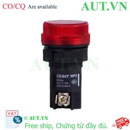 Ảnh của Đèn báo CHINT NP2-EV164 24VAC D22 Màu Đỏ - LED Siêu Sáng, Độ Bền Cao, Chính Hãng