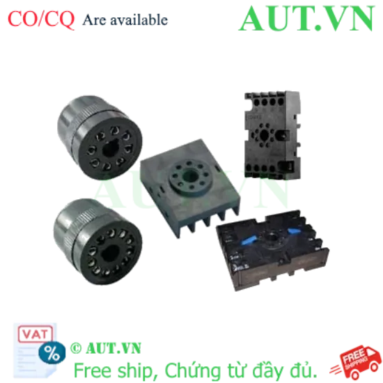 Ảnh của Đế Rơ Le Thời Gian CHINT CZS08X-E - 8 Chân Pin Tròn, Lắp Thanh Ray DIN