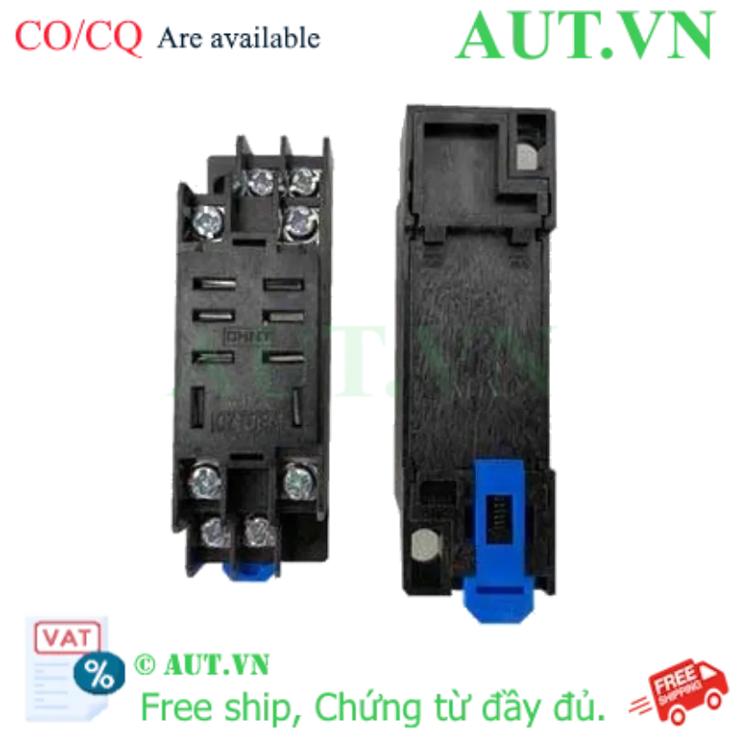 Ảnh của Đế Rơ Le Trung Gian CHINT CZT08A-02 | 8 Chân Pin Dẹt, 10A, Lắp Thanh Ray DIN
