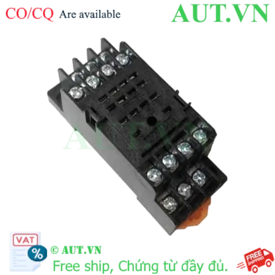 Ảnh của Đế Rơ Le CHINT CZY14A - 14 Chân Pin Dẹt, Lắp Thanh Ray DIN, Chuẩn IEC