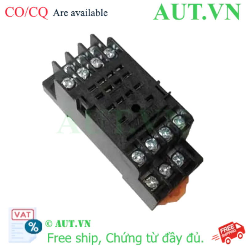 Ảnh của Đế Rơ Le CHINT CZY14A - 14 Chân Pin Dẹt, Lắp Thanh Ray DIN, Chuẩn IEC