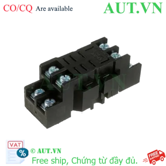 Ảnh của Đế Rơ Le Trung Gian CHINT CZT08B-01 | 8 Chân Dẹt, 10A, Lắp Ray DIN Tiện Lợi