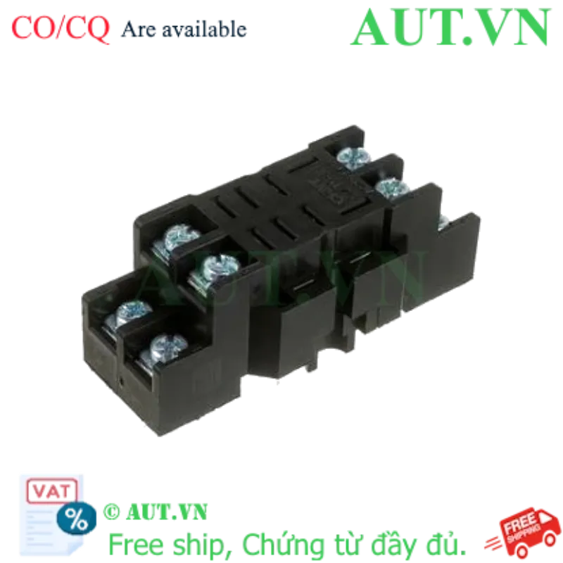 Ảnh của Đế Rơ Le Trung Gian CHINT CZT08B-01 | 8 Chân Dẹt, 10A, Lắp Ray DIN