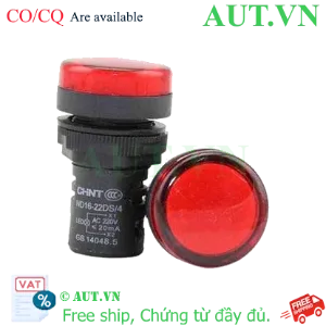 Ảnh của Đèn Tín Hiệu CHINT ND16-22DS/4 220V Đỏ - LED Siêu Sáng, Phi 22mm, Chuẩn Công Nghiệp