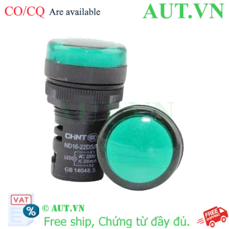 Ảnh của Đèn báo CHINT ND16-22DS/4 220V GRN phi 22