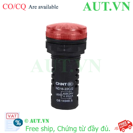 Ảnh của Đèn báo CHINT ND16-22C/2 24V RED phi 22