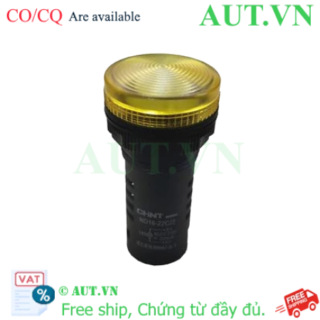 Ảnh của Đèn báo CHINT ND16-22C/2 220V Vàng - Phi 22mm, LED Siêu Sáng, Chống Nước IP65