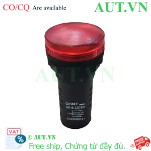 Ảnh của Đèn Báo CHINT ND16-22CS/2 24V Đỏ - LED Siêu Sáng, Phi 22, IP65