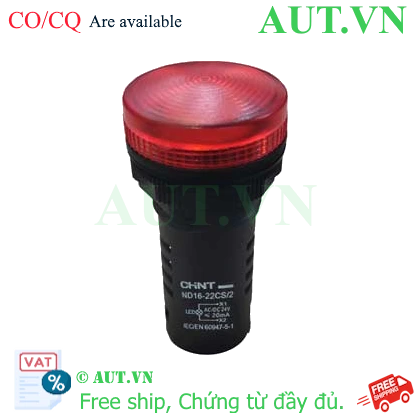 Ảnh của ND16-22CS/2 24V RED công tắc đèn báo CHINT 24V RED phi 22