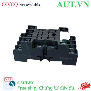 Ảnh của Đế Rơ Le CHINT CZY14B 14 Chân - Lắp Thanh Ray DIN, Kết Nối Bắt Vít, Nhựa Chống Cháy