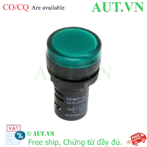 Ảnh của Đèn Báo Chint ND16-22DS/2 24V GRN Xanh Lá - LED Tủ Điện D22mm