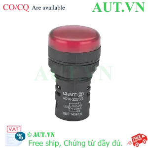 Ảnh của Đèn Báo LED CHINT ND16-22DS/2 24V Đỏ - Lỗ Khoét 22mm, Siêu Sáng & Bền Bỉ