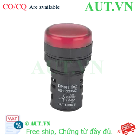 Ảnh của Đèn báo ND16-22DS/2 24V RED CHINT- Led đỏ - Chính hãng