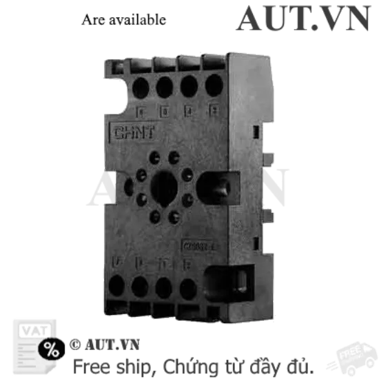 Ảnh của Đế Rơ Le Thời Gian CHINT CZS08X-E | 8 Chân Pin Tròn, Lắp Thanh Ray DIN