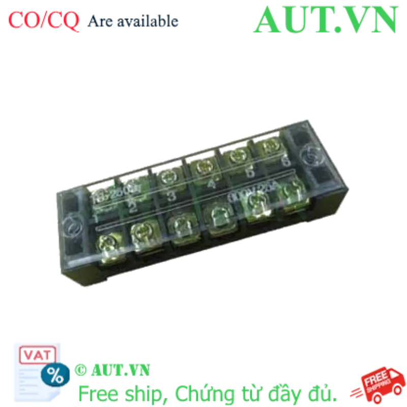 Ảnh của Cầu Đấu Khối CHINT TB-2506 | 6 Cực, 25A, 600V | Chống Cháy Cao Cấp