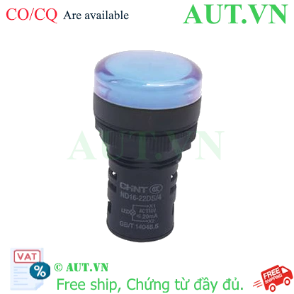 Ảnh của Đèn báo CHINT ND16-22DS/4 110V BLU phi 22