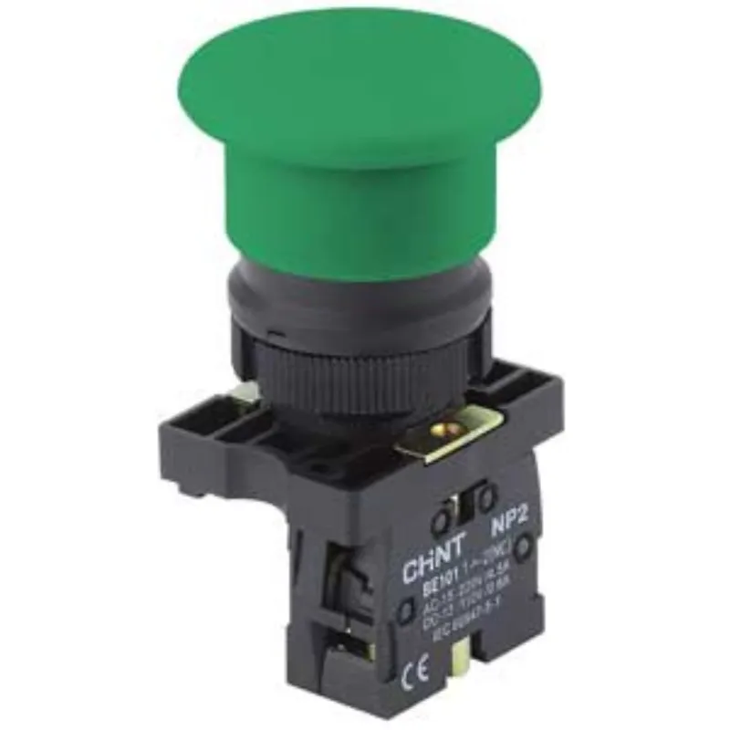 Ảnh của Nút Nhấn Nhả Đầu Nấm CHINT NP2-EC32 | 1NC, Xanh Lá, Phi 22mm - AUT VN