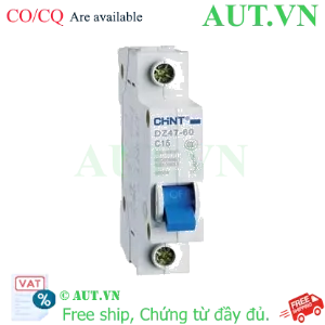 Ảnh của Aptomat CHINT DZ47-60 C15-1P-6kA, 15A, 230V, hàng có sẵn