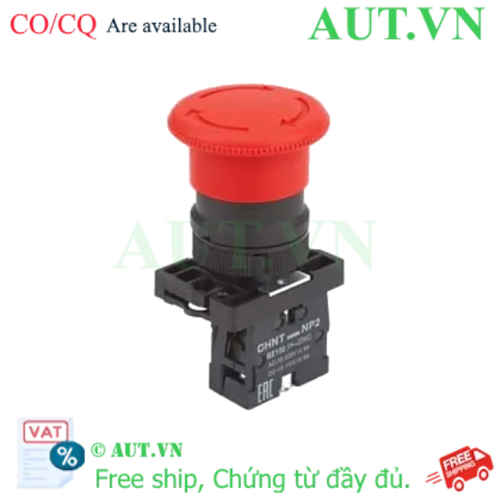 Ảnh của Nút Dừng Khẩn Cấp Chint NP2-ES542 - Phi 22mm, 1NC, Nhấn Giữ Xoay Reset