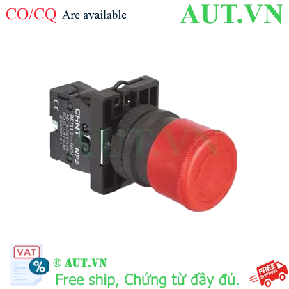 Ảnh của Nút nhấn đầu nấm, xoay để nhả, không đèn CHINT NP2-ES441 
