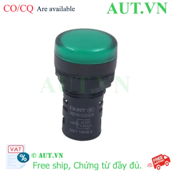 Ảnh của Đèn báo CHINT ND16-22DS/4 110V GRN phi 22