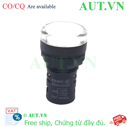 Ảnh của Đèn báo CHINT ND16-22DS/4 110V WHT phi 22