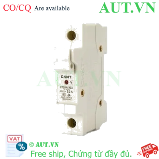 Ảnh của Đế Cầu Chì Hình Trụ CHINT RT28N-32X 1P | 32A 500VAC | Tích Hợp Đèn Báo Hỏng - AUT VN