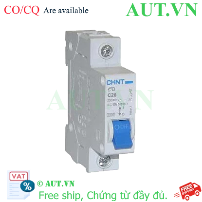 Ảnh của Cầu dao tự động CHINT eB 1P C20 4.5kA 