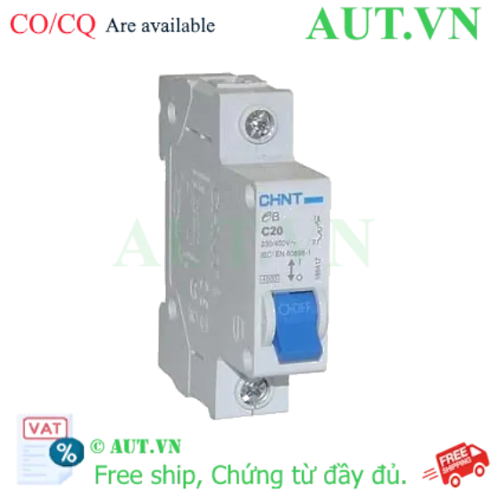 Ảnh của Cầu dao tự động CHINT eB 1P C20 4.5kA 