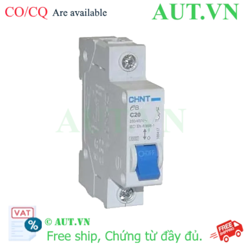 Ảnh của Cầu dao tự động CHINT eB 1P C20 4.5kA 