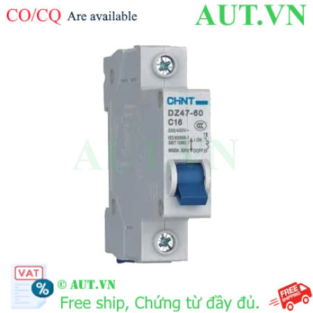 Ảnh của Aptomat MCB DZ47-60 C16-1P-6kA Chint