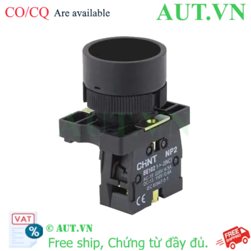 Ảnh của Nút Nhấn Nhả CHINT NP2-EA24 | 2NC, Phi 22mm, Thiết Kế Flush An Toàn
