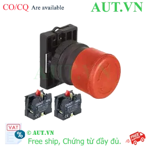 Ảnh của Nút nhấn đầu nấm, xoay để nhả, không đèn CHINT NP2-ES444 