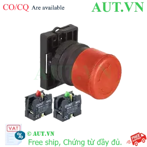 Ảnh của Nút nhấn đầu nấm, xoay để nhả, không đèn CHINT NP2-ES445 