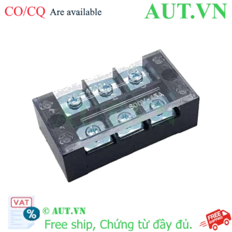 Ảnh của Cầu Đấu Dạng Khối CHINT TB-4503 (3 Cực, 45A, 600V) - Chính Hãng AUT VN