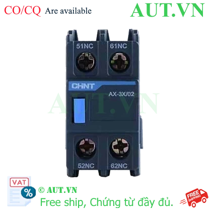 Ảnh của Tiếp điểm phụ cho công tắc tơ dòng NXC CHINT AX-3X/02 