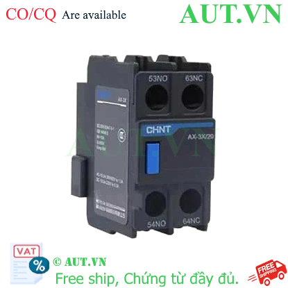 Ảnh của Tiếp điểm phụ cho công tắc tơ dòng NXC CHINT AX-3X/20 