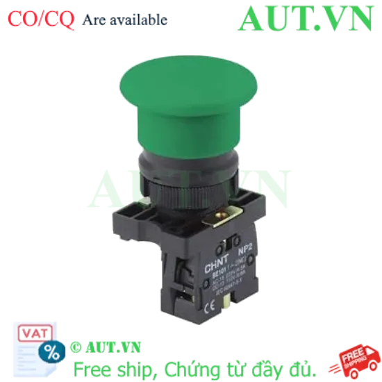Ảnh của Nút nhấn nhả đầu nấm không đèn CHINT NP2-EC35 