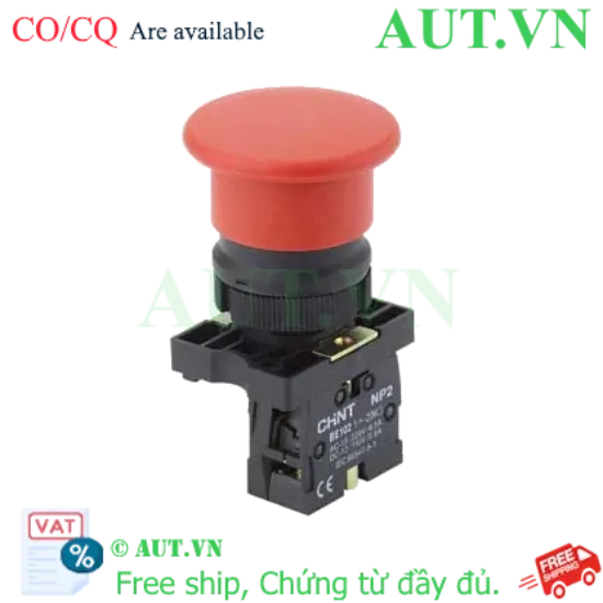 Ảnh của Nút nhấn nhả đầu nấm không đèn CHINT NP2-EC44 