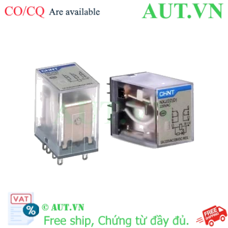 Ảnh của Rờ le trung gian NXJ-AC220V-2Z1(D) Chint 8 chân dẹt 5A