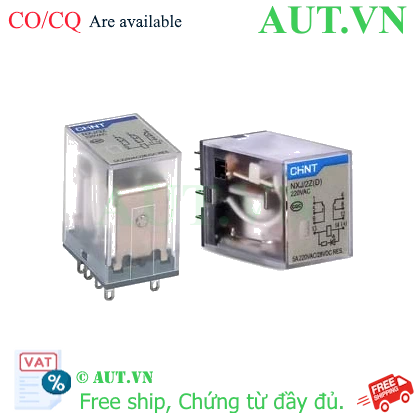 Ảnh của Rơ le 8 chân Chint 10A 220VAC | NXJ-AC220V-2ZH1(D)