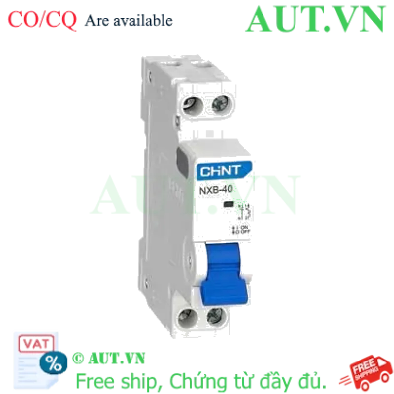 Ảnh của Aptomat cài MCB loại nhỏ CHINT NXB-40 1P+N C6 4.5kA 