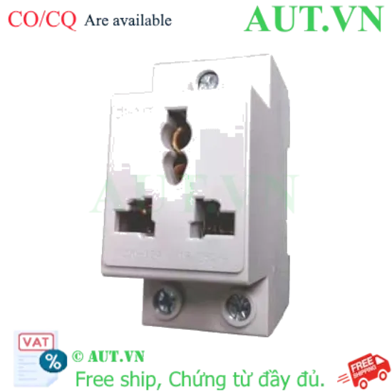 Ảnh của Ổ Cắm Thanh Ray DIN Chint AC30-124 | 16A, 250VAC, 3 Chấu Đa Năng