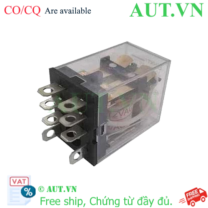 Ảnh của Rơ le trung gian CHINT JQX-13F/2Z 220VAC 8 chân dẹt 10A