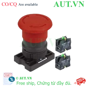 Ảnh của Nút nhấn đầu nấm, xoay để nhả, không đèn CHINT NP2-ES543 