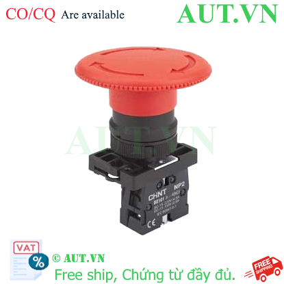 Ảnh của Nút nhấn đầu nấm, xoay để nhả, không đèn CHINT NP2-ES641 