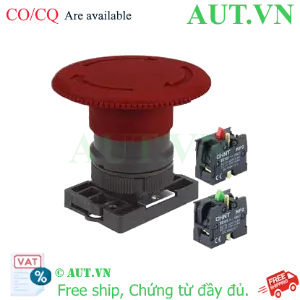 Ảnh của Nút nhấn đầu nấm, xoay để nhả, không đèn CHINT NP2-ES645 